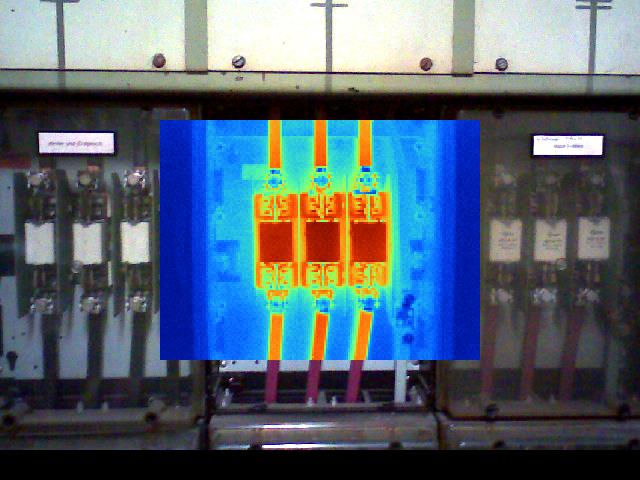 Infrarot Thermografie 10 Thermografiebild von NH-Sicherungen - ohne Mängel